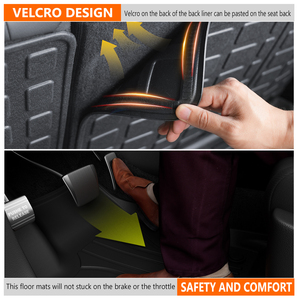 Tapete para Respaldo Trasero, Tapete para Maletero Compatible con Dodge <span class=keywords><strong>Durango</strong></span> 2016-2024, Tapete para Maletero de TPE Duradero - Product Image 6