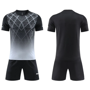 Jersey Sepak Bola Berkualitas Terbaik 100% Poliester, Bernapas, Kerah V, Lengan Pendek, Desain Personalisasi dengan Teknik Scratch, Custom - Product Image 6
