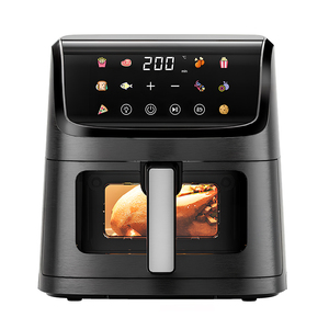 <span class=keywords><strong>Friteuse</strong></span> à air numérique multifonctionnelle intelligente en acier inoxydable carrée de 7 L avec écran tactile 10 programmes ETL GS CE CB RoHS LFGB - Product Image 1