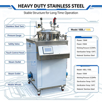 HN QDMECH 100L & 150L Optionele Voedselautoclaaf Sterilisator Hoge Druk Sterilisatie Apparatuur Verticale Autoclaaf Retort Machine