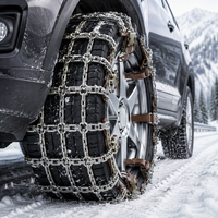 Chaîne à neige standard pour échelle, chaîne antidérapante en acier pour pneus 165-265 mm, kit d'urgence classique