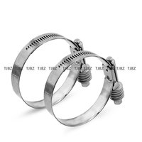 Colliers de serrage en acier inoxydable à couple élevé de type américain Colliers de serrage pour moteur Colliers de serrage pour tuyaux d'échappement