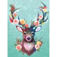 Peinture diamant 5D sur tissu, animaux peints à la main, DIY, art de décompression
