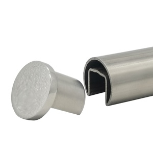 Embout de tube rainuré pour <span class=keywords><strong>balustrade</strong></span> de 25,4 mm - Product Image 1