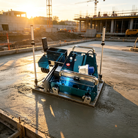 Machine de nivellement automatique de mortier à guidage laser haute efficacité, règle vibrante pour béton, pour applications de revêtements de sol industriels