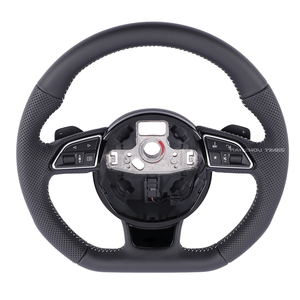 Volant <span class=keywords><strong>sport</strong></span> B8 en cuir de qualité supérieure compatible avec <span class=keywords><strong>Audi</strong></span> A4 A4L S4 A5 S5 B8 2009 2010 2011 2012 B6 B7 B8.5 B9 B9.5 - Product Image 3