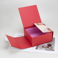 Boîte cadeau en papier à double porte avec fermeture magnétique, pour Ramadan, Eid, Nouvel An, emballage cadeau de luxe, logo personnalisé, vente en gros