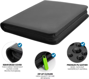 Album de cartes <span class=keywords><strong>à</strong></span> collectionner Toploader <span class=keywords><strong>à</strong></span> 9 pochettes, compatible avec les cartes Toploader, pour cartes MTG Yugioh TCG - Product Image 1