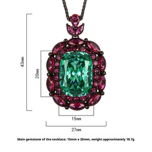 Collier pendentif rétro en laiton plaqué or avec rose séchée, motif nid d'oiseau 15*20mm, style vintage, pour cadeau d'anniversaire - Product Image 6
