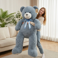 Ours en peluche personnalisé OEM grande taille, jouet en peluche doux, poupée ours en peluche pour cadeau de vacances, décoration intérieure, faible MOQ, ODM