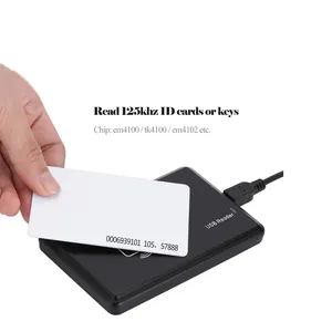 Pembaca kartu USB biometrik dengan kartu IC 13.56Mhz, pembaca kartu baca dan tulis Desktop bekerja untuk sistem kontrol akses