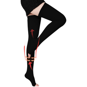 Tricoté Respirant 23-32 MmHg Cuisse Haute Anti-Embolie Bas De Compression Femmes Varices Usage Médical Spandex/Nylon - Product Image 2