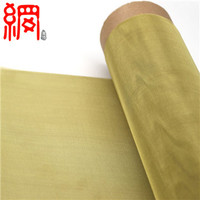 Malla de alambre tejida de latón de 80x80, 100x100, 120x120 mallas para blindaje EMI/RFI y hilado de fibra