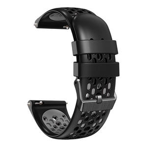 Bracelet ShanHai pour <span class=keywords><strong>Garmin</strong></span> Vivoactive 4/<span class=keywords><strong>Venu</strong></span> <span class=keywords><strong>2</strong></span>/Forerunner 265 255 bande de musique Silicone 22mm sport remplacer les accessoires - Product Image 5