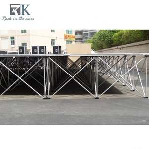 เวทีอลูมิเนียมแบบพกพาประกอบง่ายสำหรับงานในร่มและกลางแจ้ง งานแต่งงาน คอนเสิร์ต - Product Image 6