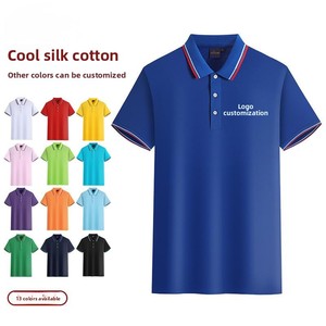 High Quality Custom logo 180 Gsm Cotton Blank Plain Embroidered Poloshirt Polos Shirt Golf Wear Collared t Shirt for Men