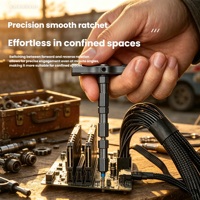 Jeu de tournevis à cliquet de précision, outils de réparation manuels multifonctionnels pour la maison, kit d'outils de réparation de vélo