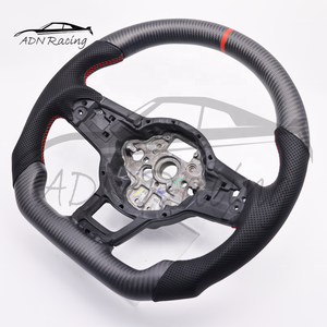 พวงมาลัยคาร์บอนไฟเบอร์แบบแห้งสำหรับรถยนต์ Volkswagen Golf GTI <span class=keywords><strong>7</strong></span> GTI R <span class=keywords><strong>Jetta</strong></span> <span class=keywords><strong>GLI</strong></span> ปี 2015-2021 - Product Image 4