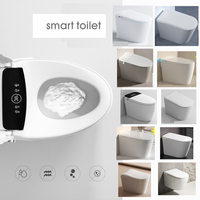 Ensemble WC intelligent compact, gain de place, chasse d'eau intelligente, siège chauffant, bidet de petite taille pour toilettes d'appartement minuscule