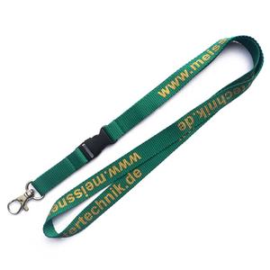 Longe en polyester écologique personnalisée, <span class=keywords><strong>belle</strong></span> sangle de cou imprimée en soie durable, or, argent, crochet à paillettes inclus - Product Image 1