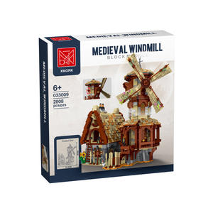 Blocs de construction de moulin à vent médiéval Modeler MK033009, plus de 800 pièces, jouet éducatif pour adolescents, modèle d'assemblage DIY - Product Image 3
