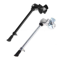 Béquille latérale pour vélo, cadre en acier 40-45 cm, noir et argent, support de stationnement pour VTT