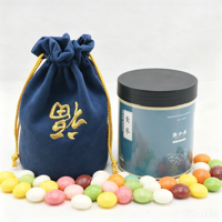 Sac en velours personnalisé de luxe à fond rond pour vin, cadeau de Noël, bonbons, cosmétiques, accessoires capillaires, perruques, bougies, pochette de rangement