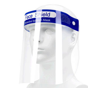 Protector Facial Transparente Antivaho, Máscara de Aislamiento Protectora con Pantalla Curva y Marco Azul para Uso Seguro - Product Image 5