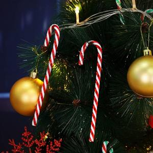 कारखाने थोक हस्तनिर्मित 3 रंग क्रिसमस पेड़ सजावट के लिए सजावटी प्लास्टिक कैंडी - Product Image 1