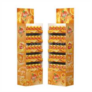Custom Drink Wine Beer <strong>Bottle</strong> Beverage Product Retail Snack Candy Paper Corrugated Cardboard Floor <strong>Display</strong> Stand <strong>Display</strong> <strong>Rack</strong>