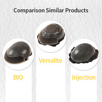 Haute qualité hommes toupet Fine Mono 100% système de remplacement de cheveux humains indiens colle perruques pour hommes toupet