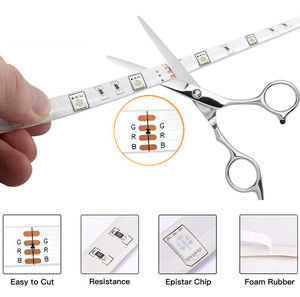 Bande lumineuse <span class=keywords><strong>LED</strong></span> de 16,4 pieds, 300 <span class=keywords><strong>LED</strong></span>, AC 100-240V, SMD 2835, <span class=keywords><strong>ruban</strong></span> <span class=keywords><strong>LED</strong></span> flexible avec télécommande par application, pour la décoration de fond de télévision - Product Image 3