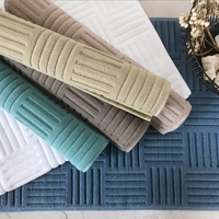 Tapis de bain de luxe absorbant 100% coton, antidérapant, pour hôtel, salle de bains, Jacquard, accessoire de sol, à usage domestique, vente en gros, livraison gratuite
