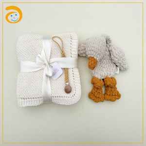 Amigurumi baby Knit Security Blanket Crochet Bear toy gift baby shower gift baby spring gift - Product Image 4