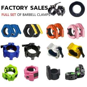 Abrazaderas de barra de bloqueo rápido estándar de 50mm de alta calidad, collares de levantamiento de pesas seguros y Clips de barra para entrenamiento - Product Image 2