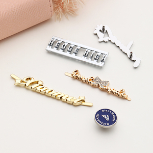 Individuelles Metall-Logo Rundes Metall-Etikett Bikini-Metall-Logo für Kleidung und Handtaschen - Product Image 3