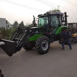 Voorlader-Agrarische 60hp Tractor Met Voorlader En Backhoe