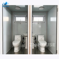 Sanitaire modulaire, WC, lavabo, ventilé, mobile, préfabriqué, conteneur portable, salle de bain, toilettes, buanderie