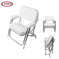 FOYO Chaise longue pliante marine blanche de haute qualité pour siège de bateau