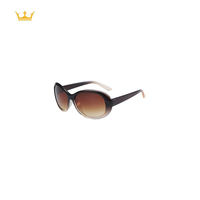 Lunettes de soleil ovales légères en plastique à monture complète, confortables, classiques, tendance et à la mode, avec protection UV400 dégradée, vente en gros