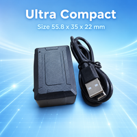 Traceur GPS Mini Discret pour Véhicule, Localisation en Temps Réel 4G LTE Cat1, Charge Sans Fil, Prise en Charge BDS GLONASS WiFi LBS, Vente en Gros