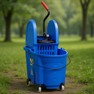 Secchio per Mop Cubo Combo Wavebrake 33 L Blu con Ruote per Pulizie - Product Image 3