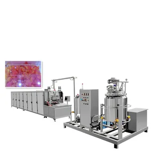high production 150kg/h Jelly Gummy Bear Candy Industrial Lollipop Candy Making Machine Automatic Production Line