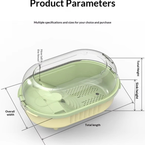 Réservoir panoramique 360° en ABS pour tortues, avec conception écologique, séparation des excréments et débit en cascade pour tortues aquatiques et semi-aquatiques - Product Image 4