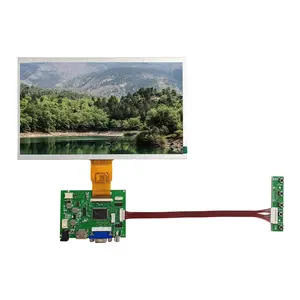 Pantalla LCD TFT IPS de 10,1 pulgadas de grado industrial Panel LCD de 10,1 "1024x600 con kits de placa de controlador Panel táctil opcional