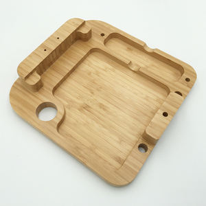 Support de téléphone portable, <span class=keywords><strong>tablette</strong></span> en bois <span class=keywords><strong>massif</strong></span>, en bambou, à noyer noir, personnalisé, pour paresseux, iPad - Product Image 1