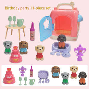 Jouets de rôle en gros d'usine, série de chiens de compagnie mignons, jouets en plastique mini maison de compagnie <span class=keywords><strong>pour</strong></span> enfants - Product Image 3