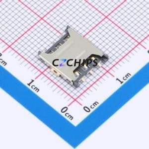 CSIM-304-6P SIM Card Connector SMD Connector Plug-In Type Nano SIM Card Card Holder 1.35mm - Product Image 1