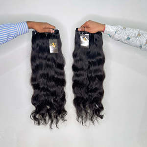 Paquetes de Cabello Humano Virgen Indio al por Mayor, Extensiones de Cabello Humano Ondulado Profundo, Paquetes de Cabello Humano Brasileño Natural de Templo Indio - Product Image 2
