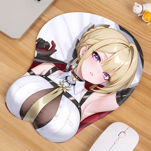 <span class=keywords><strong>Tapis</strong></span> <span class=keywords><strong>de</strong></span> <span class=keywords><strong>souris</strong></span> personnalisé avec coussinet <span class=keywords><strong>de</strong></span> poignet, motif dessin animé couleur sublimée, fille sexy aux gros seins, style anime, en stock - Product Image 5